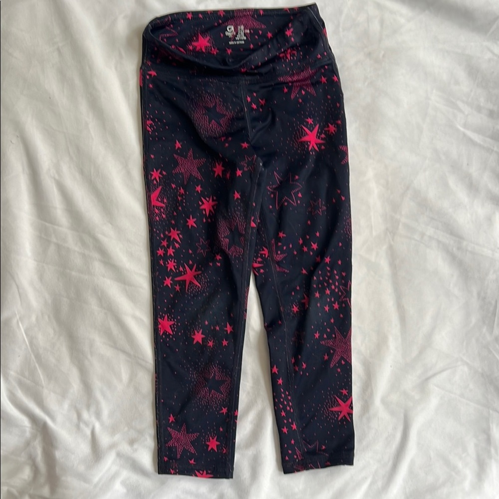 GAP Kids(4-5yrs)  Black and Pink Star Leggings